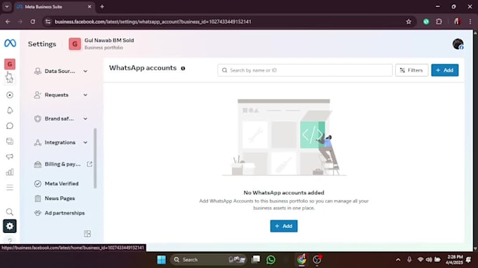 setup business manager and facebook ads account