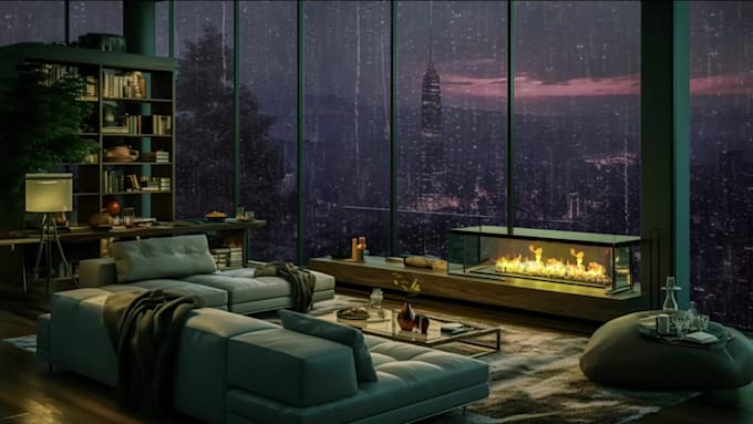 create cozy relaxing rain videos