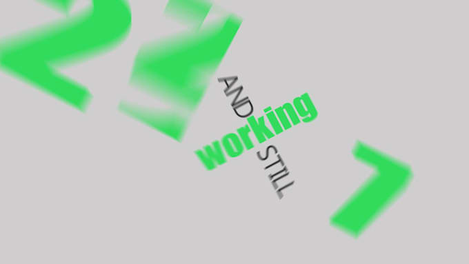 make text, logo, video credits or kinetic typography