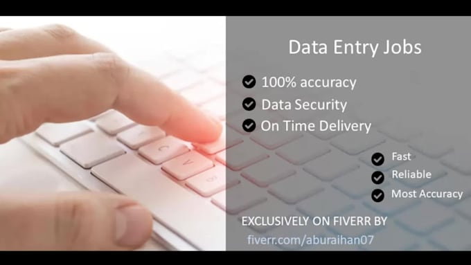 do fast reliable data entry and copy paste jobs