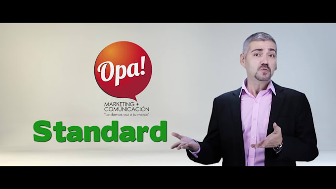 produce a green screen professional video spanish