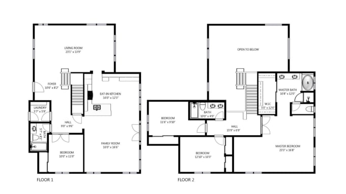 Be your draftsman, architect for 2d floor plan, house plan blueprints ...