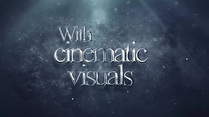 create cinematic video book trailer