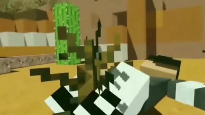 Do professional 3d minecraft animation animated music video, intro ...