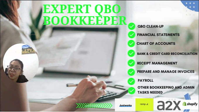 do bookkeeping, payroll using qbo