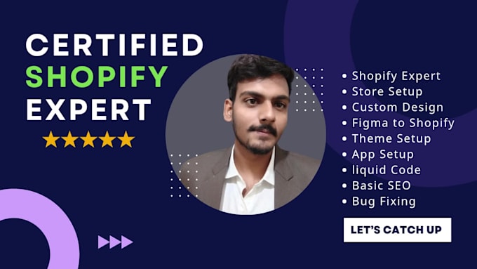 be your shopify expert and shopify store developer