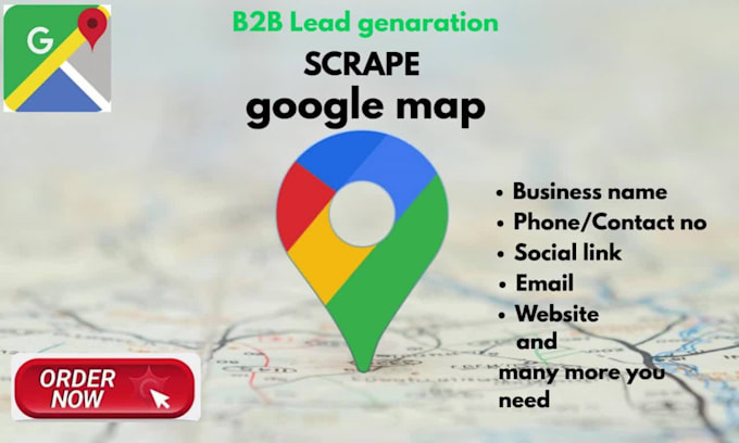 generate targeted b2b leads and scrap google map for business data