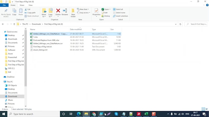 create powershell script for automation in excel or CSV