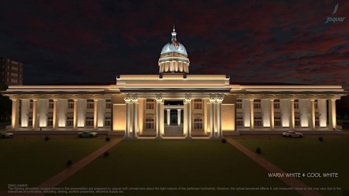 design and visualize facade lighting concept