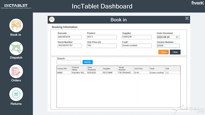 customized dashboard desktop application
