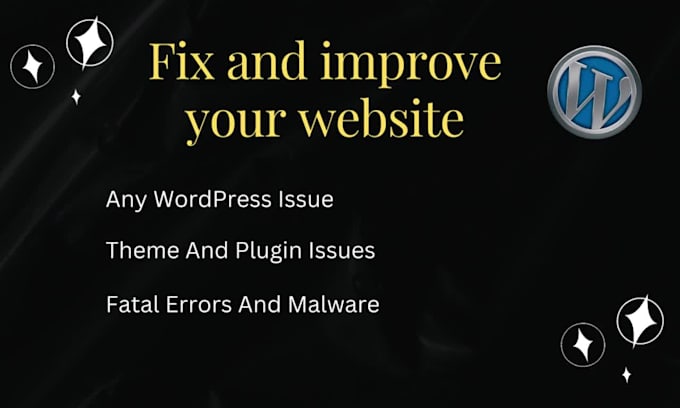 fix wordpress errors, or perform any wordpress task