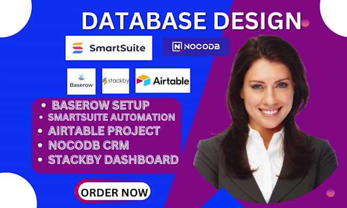 build smart database with airtable, baserow, nocodb crm, stackby dashboard