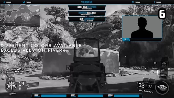 design a unique and professional twitch overlay