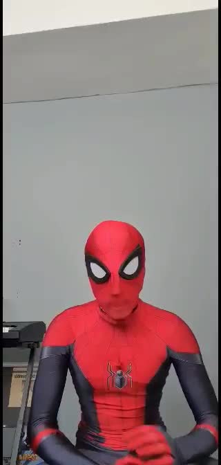 help with any personalised greetings and messages as spiderman