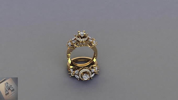 Progetta modelli realistici di anelli di diamanti 3D per rendering o stampa - Main Image