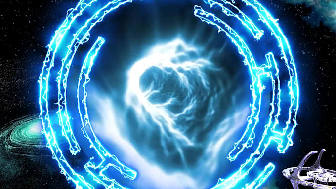 sci fi style logo animation