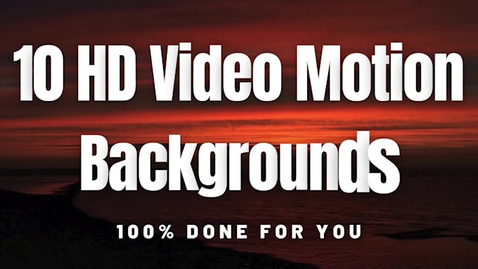 Give you hd video motion backgrounds for youtube by Cristinawrites | Fiverr