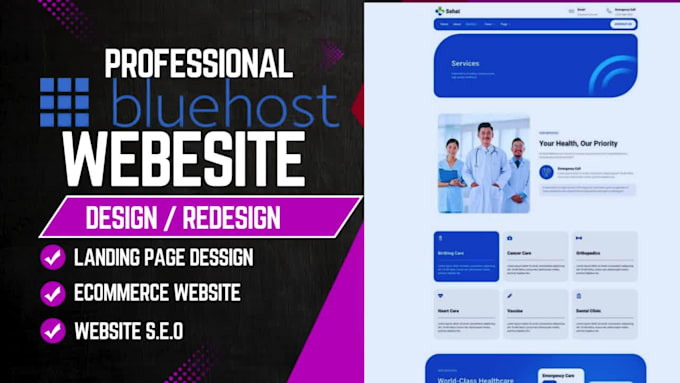 build bluehost ai website bluehost ecommerce website bluehost wordpress website