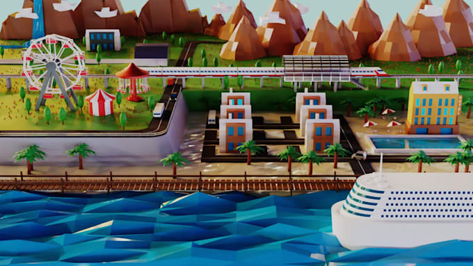 do a 3d animation from your service
