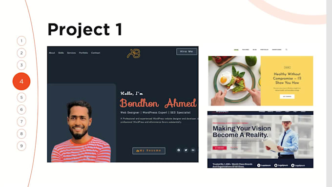 create a personal portfolio or business portfolio website