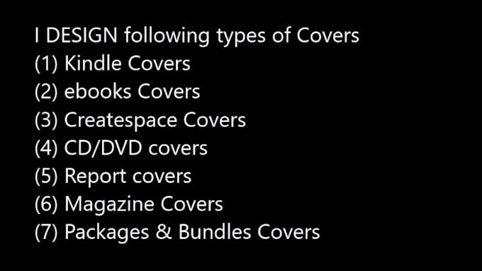 professional book cover or kindle cover design