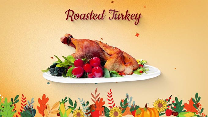 design and animate food for your restaurant