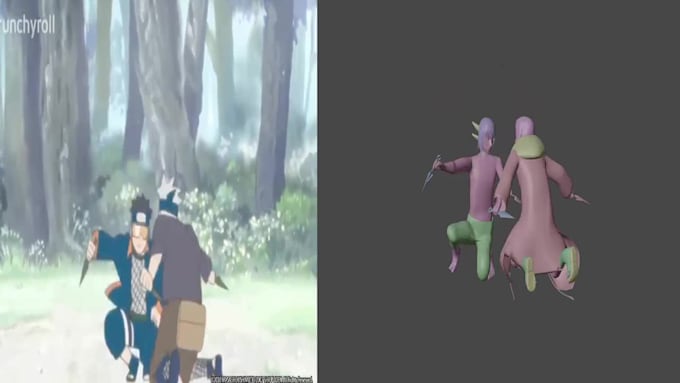 animate 3d characters in blender