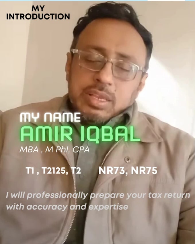 prepare and file tax return for cra canada t1 t2 t2125 nr73 nr75