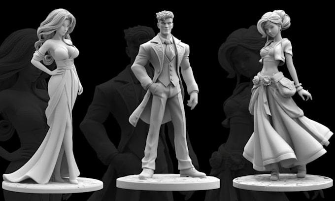 sculpt high quality fantasy and anime 3d models for 3d printing