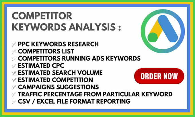Do competitor keywords analysis for your google ads adwords ppc