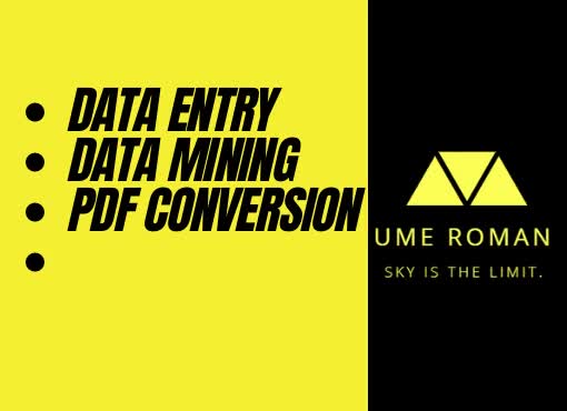 be your data entry expert