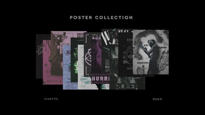 design poster artwork for music, film and theater industries