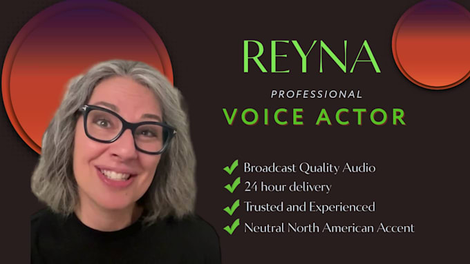 record a warm female voice over