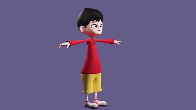 cartoon  character modeling, rigging and animation