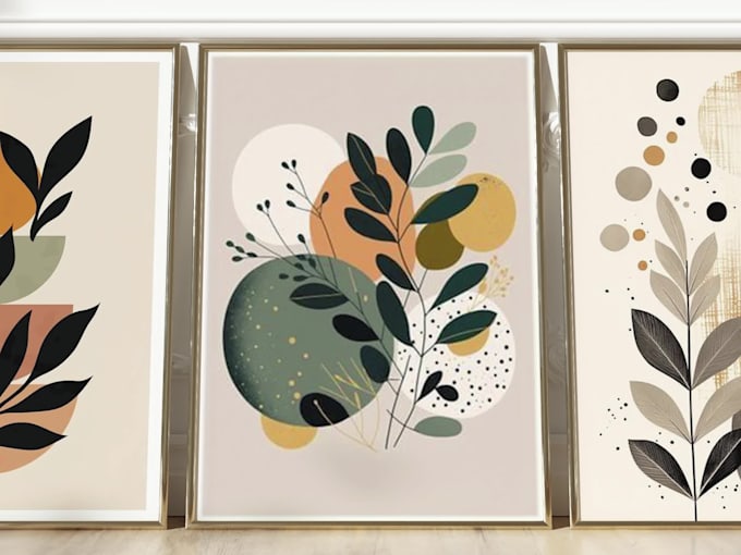 create wall art mockup video for your print on demand