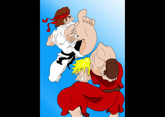 create stylized fighting game chars