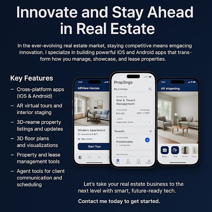 develop real estate ar app, real estate website, real estate app