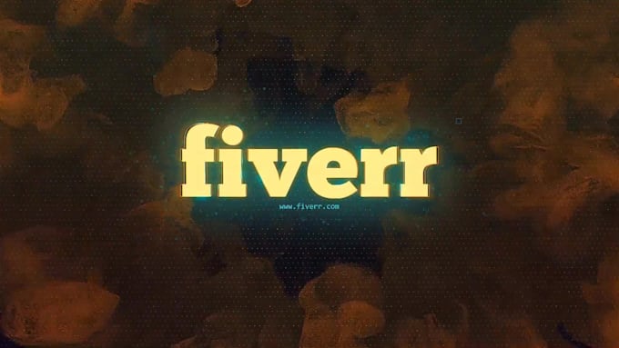 create this amazing glitch logo intro