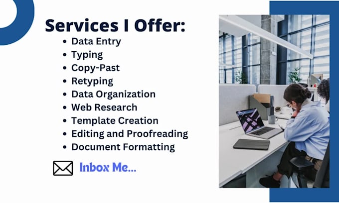 data entry, ms word, excel, power point, typing, copy past