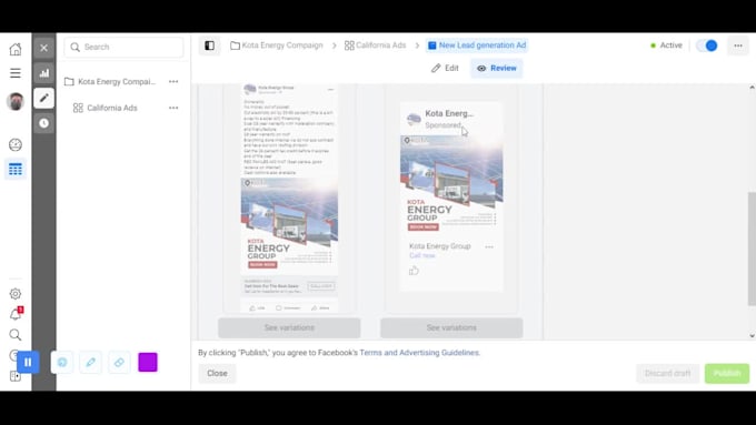 generate solar, photovoltaic lead for your business using facebook or meta ads