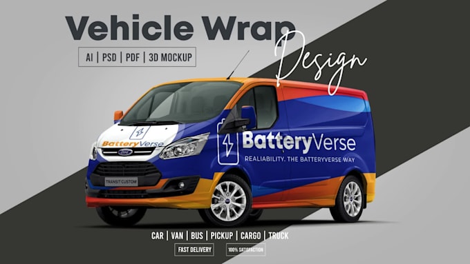 design car wrap, van wrap, food truck wrap quickly