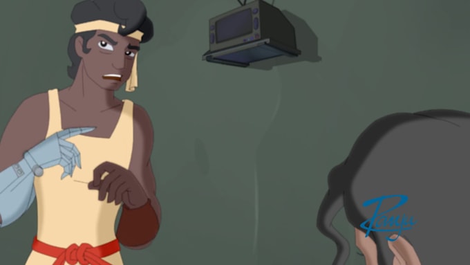 create 2d character animation and character design