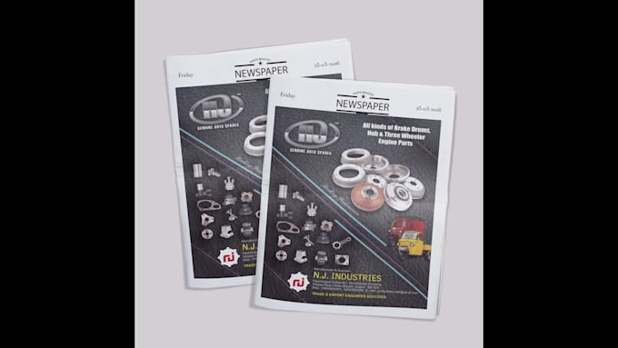 design digital and print ad for magazine, web or newspaper