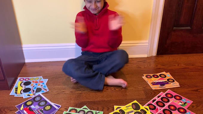 create video with model kid products in photo or video