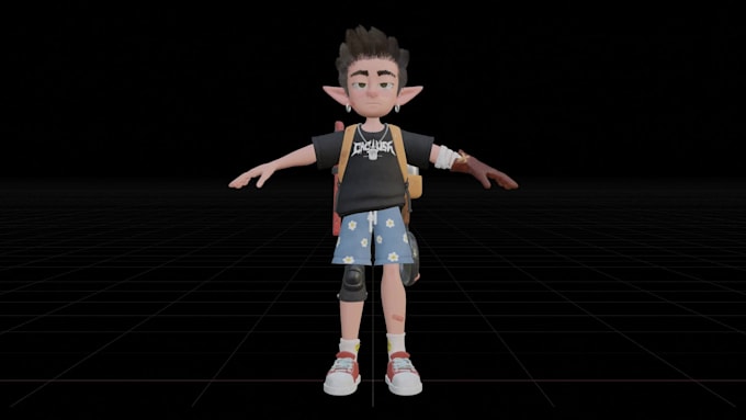 create 3d character stylized cartoon animation ready assets