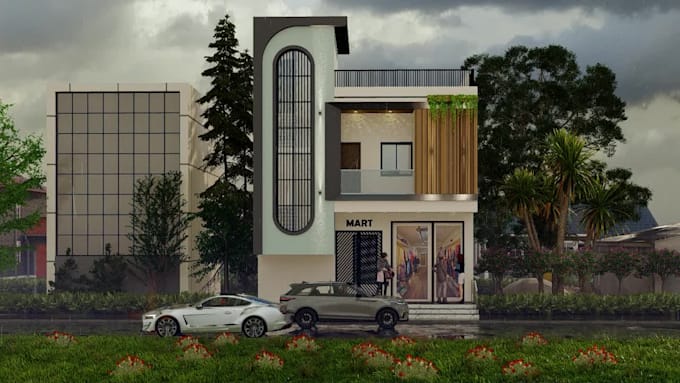 create realistic 3d architectural  renders and visualization