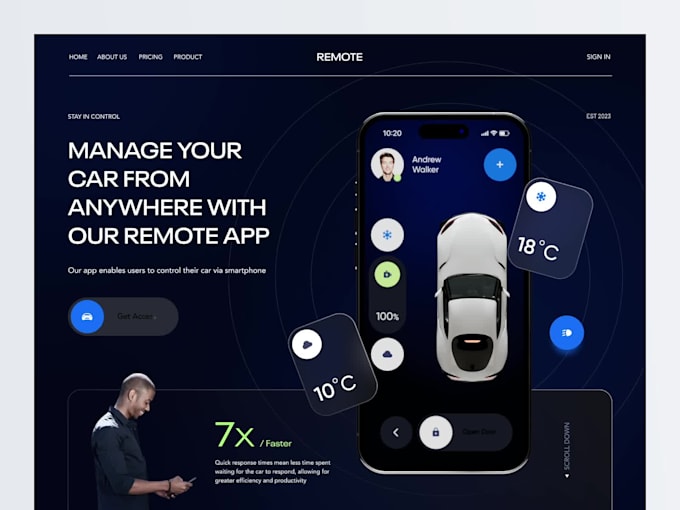 design interactive 3d website, three js landing page, r3f gsap ar vr experience