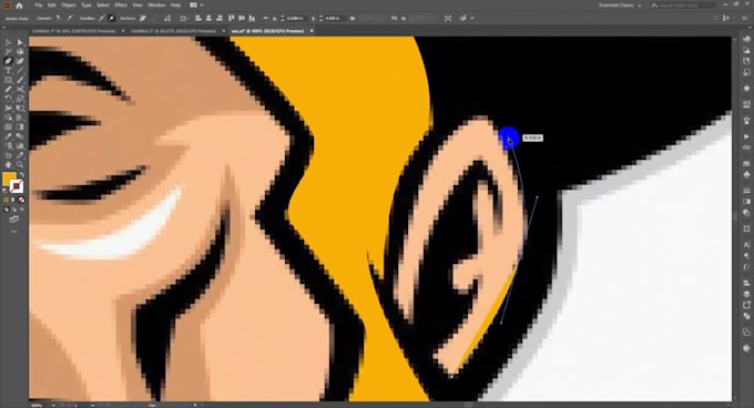 trace and recreate your design in vector format
