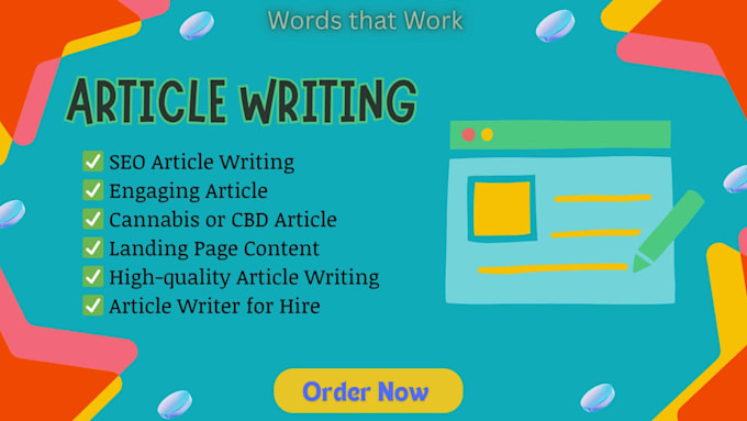 write high quality and engaging SEO articles