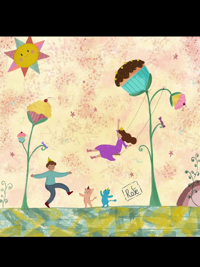 create amazing childrens book illustration